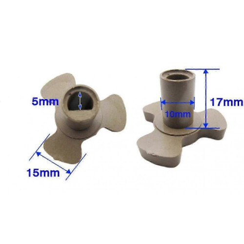 Pieces Microwave Turntable Coupler Shaft Tray Coupler Bracket for Microwave Turntable Roller Guide Bracket for Coupling Microwave Replacement Par 2