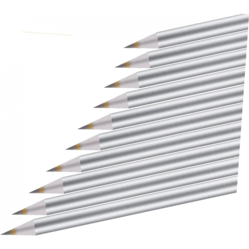 36PCS Drawing Pencils, Silver Surface Marking Pencils Hard Black Core Carpenter 1