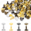 400Sets Assorted 8mm Double Cap Rivet, Leather Rivets Kit Tubular Metal Studs for Fabric B 1