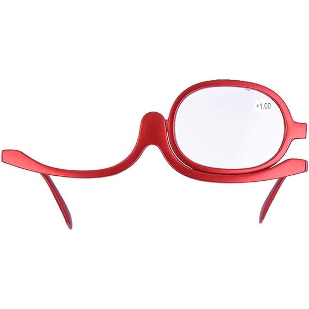 Light Magnifying Makeup Glasses With Degree Spectacles Flip Up Make Up Glasses Cosmetic Folding