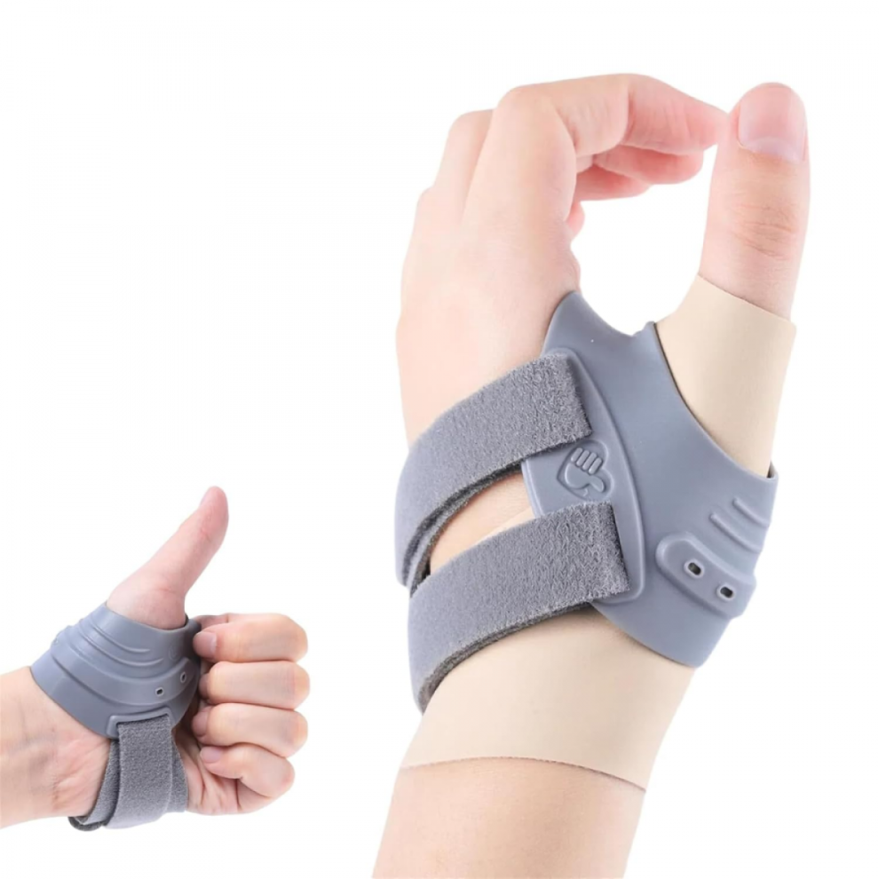 Gray ( Left Hand)Thumb Brace Joint Orthosis Thumb Splint Support For Osteoarthritis Pain Relif