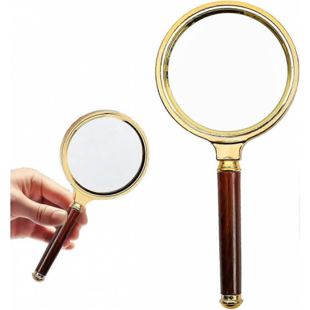 10X Reading Magnifier 80mm Magnifying Glass and Shatterproof Mirror for Reading High Clarity and Lightweight for Seniors Reading Magnifying Glass wit