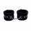(Black)Fluffy Wrist Leather Handcuff Bracelet Detachable Adjustable Toy 1