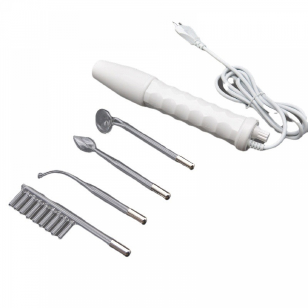 (EU)High Frequency Electrode Wand Electrotherapy Tube Acne Remover Beauty Device