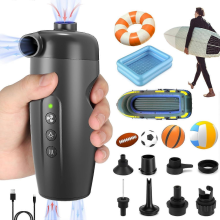 20PSI Electric Air Pump,Electric Inflator,with 7 Air Nozzles and Adapter, 2 in 1 Rapid Inflator/Deflator for Inflatable Boat/Kayak