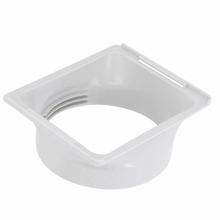 Air Conditioner Exhaust Hose Coupler Universal Thread Design ABS Square to Round Portable Exhaust Duct Hose Adapter
