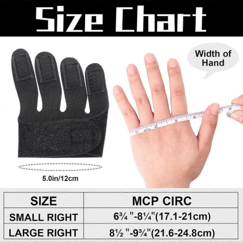 2 Pcs Hand Ulnar Deviation Strap Right Drift Hand Splint Knuckle Splint MCP 1