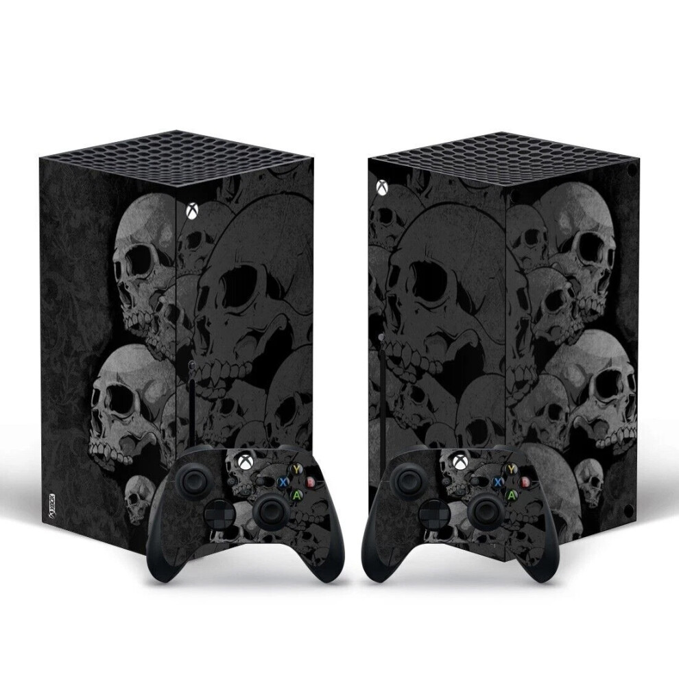 Xbox Series X Skin Skull Sticker Decal Vinyl Wrap For Console & Controller Hot 6963793964307
