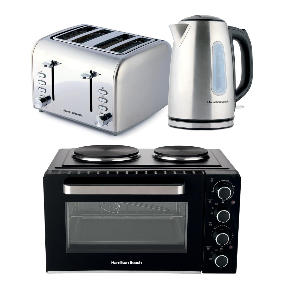 Hamilton Beach, Kettle, Toaster & Mini Oven Set, HBKTOB