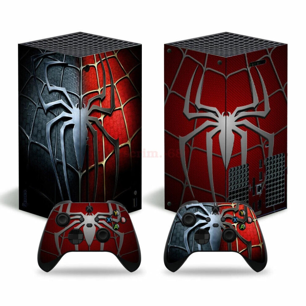 Spiderman Xbox Series X Vinyl Skin Sticker Protector For Console Decal Wrap New 6963793964321
