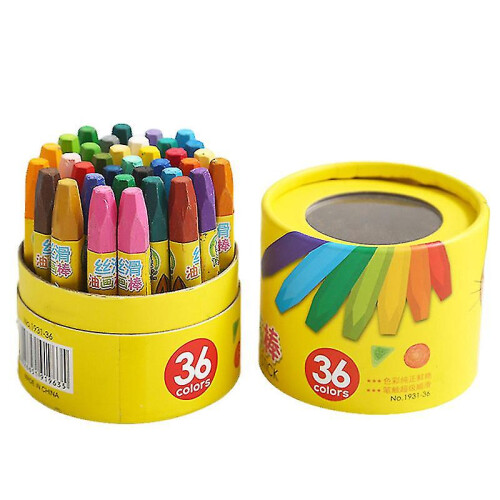 36pcs Hexagonal Crayon Pen