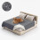 Waterproof quilted bedspread for pets, gray, 172 x 208 cm 1