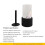 Small table fireplace, portable mini alcohol fireplace for indoor use, smoke-free, black 3
