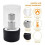 Small table fireplace, portable mini alcohol fireplace for indoor use, smoke-free, black 2