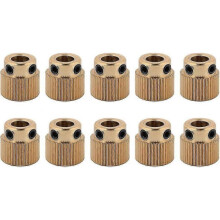 10pcs Parts Brass Extruder Wheel 40 Teeth