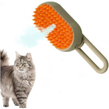 Steam brush for dogs and cats, 3-in-1 massage comb for cats, brush for long and short hair, cat brush for massage