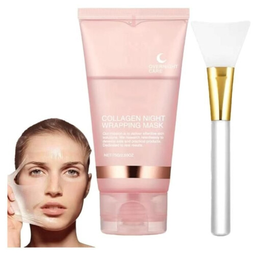 Collagen Night Mask, Collagen Peel-Off Face Mask for the Night
