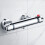 Thermostatic shower mixer for wall mounting - Gray - Chrome - Single hole mounting G1/2 - Bath 1