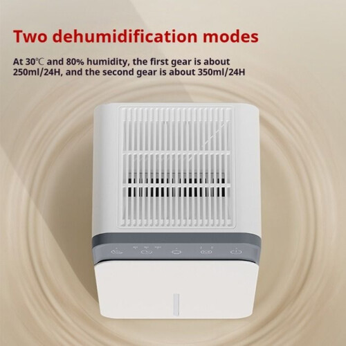 Electric air dehumidifier, 1500 ml, dehumidification with timer and sleep mode, automatic switch-off and defrost 2