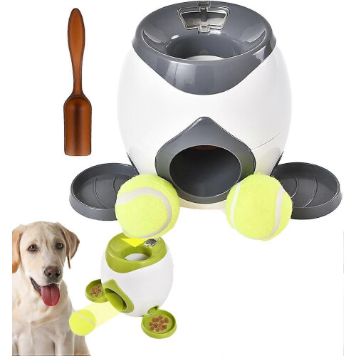 Dog Automatic Ball Launcher With Balls Durable Ball Throwing Machine For Small Medium DogDark Gray 2