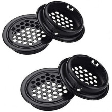 6 Pcs Round Ventilation Grilles Vent Mesh Wardrobe Vents, 60mm Stainless Steel