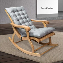Lounger cushion 120 x 48 cm, soft, thick, rocking chair cushion without seat, navy blue