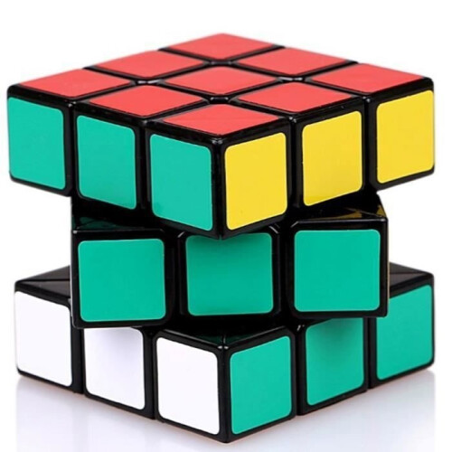 Rubik's Cube 3x3x3 Puzzle Game - Magical - 57x57x57 mm - Black. 1