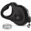 Retractable dog leash, 4 m, max. weight 50 kg, nylon strap with locking button, for dogs 1