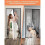Magnetic mosquito net, 80 x 200 cm, automatic closing, strong magnet, no drilling required 3
