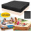 Waterproof sandbox cover, black Oxford fabric with drawstring, 120 x 120 cm 1