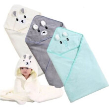Baby bath towel, bath cap with hood, 3-pack 80 x 80 cm Baby bath towels for babies from 0-3 years