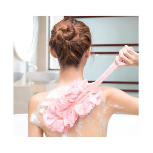 Long-handled shower flower, hanging bath brush, hanging back brush, durable bath sponge brush 1