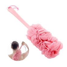 Long-handled shower flower, hanging bath brush, hanging back brush, durable bath sponge brush
