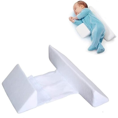 Adjustable Baby Wedge Pillow, Side Sleeper Positioning Pillow, Cotton Pillow with Removable Backrest