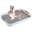 Litter box - Unspecified - Large litter box with drawer - Corner litter box - Plastic - White 1