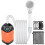 Portable camping shower, rechargeable electric shower pump, shower head with intelligent temperature display 1