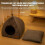 Cat House - Portable Pet House - Gray - Outdoor 3