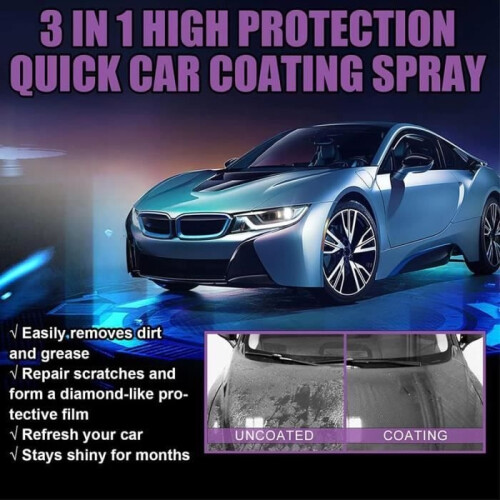 Newbeeoo Car Coating Spray, 3-in-1 Protection, High Protection Fast Coating for Car (2-Pack) 1