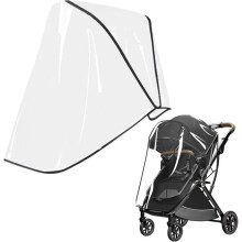 Universal rain cover for strollers, transparent, protection against rain, wind and snow, made of environmentally friendly and durable PVC, easy