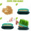 2-pack plastic catnip box, catnip grow box, catnip germinator, soilless hydroponic planter 2