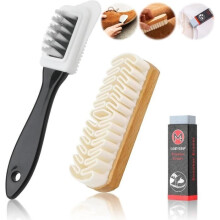 Suede shoe brush set, crepe suede brush, multifunctional brush with eraser, nubuck brush, suede brush