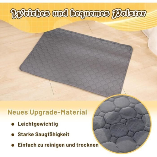 Pet Training Mat, 100 x 70 cm, Waterproof, Floor Protector, Washable, Reusable, Absorbent 1