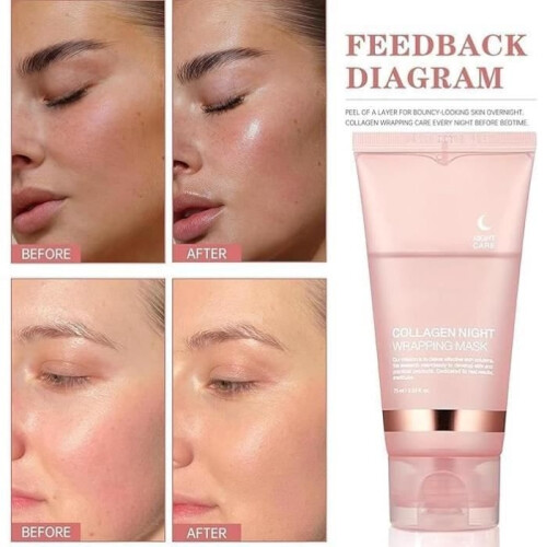 Collagen Night Peel-Off Mask, Collagen Night Wrap Mask, Night Wrap Mask 1