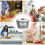 Professional salad spinner, 3/5 l, large capacity, classic salad spinner, salad spinners 3