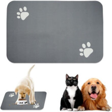 Absorbent cat litter mat, 40 x 60 cm, non-slip, washable, diatomaceous earth