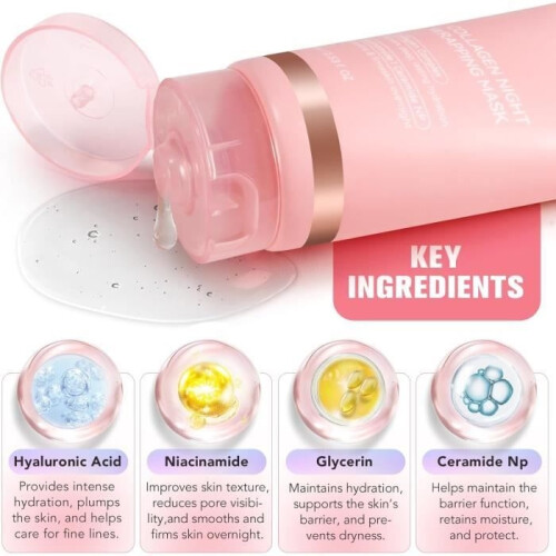 Night mask – unspecified – collagen – deep hydration – reduces wrinkles – elastic 1