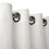 Linen blackout curtain - white - 132x244cm - rings 3