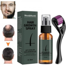 Beard growth kit for men, beard growth activating serum, beard roller – conditioner