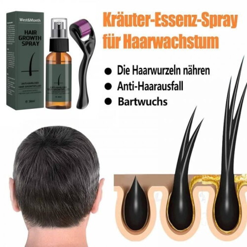Beard growth kit for men, beard growth activating serum, beard roller – conditioner 1