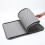 Double-layered, foldable and removable cat litter mat in gray 3